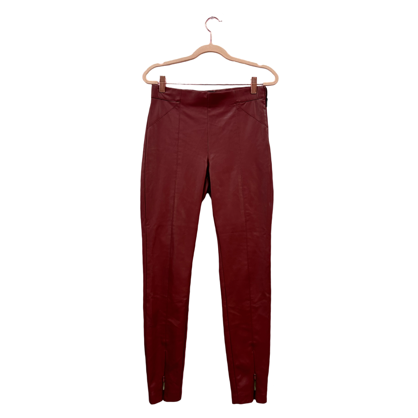 Zara Red Leather Pants