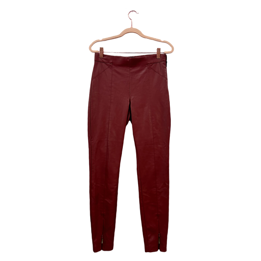 Zara Red Leather Pants