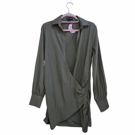 PLT Green Long Sleeve Dress