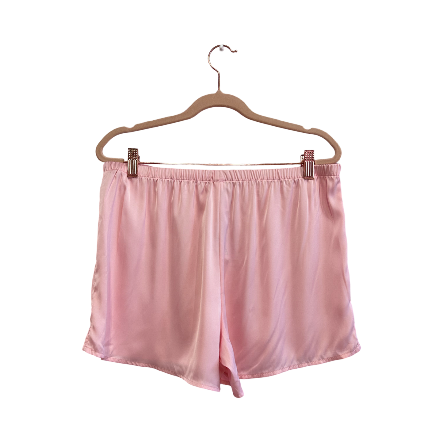 Stars Above Pink Silk PJ Shorts