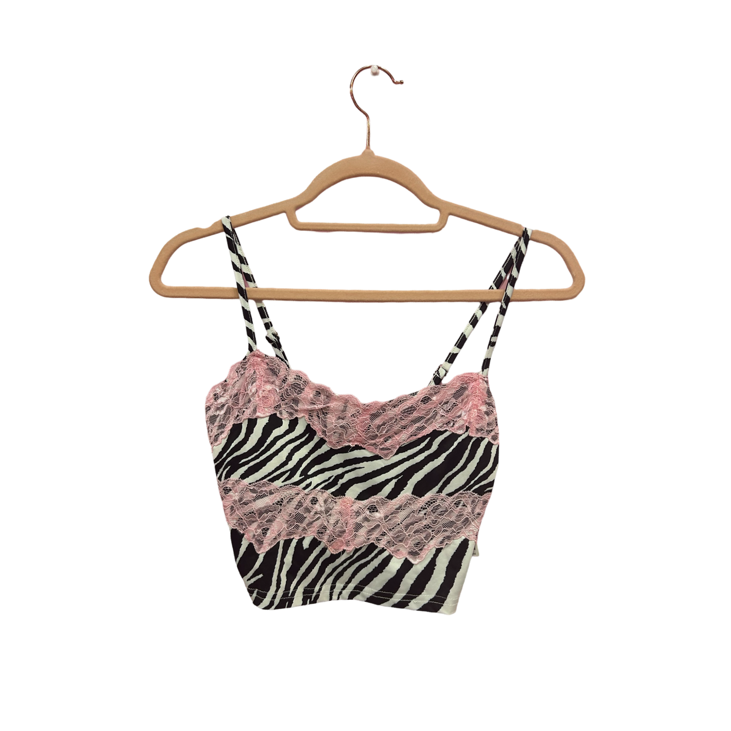 Made 4 Angels Zebra Lace Top