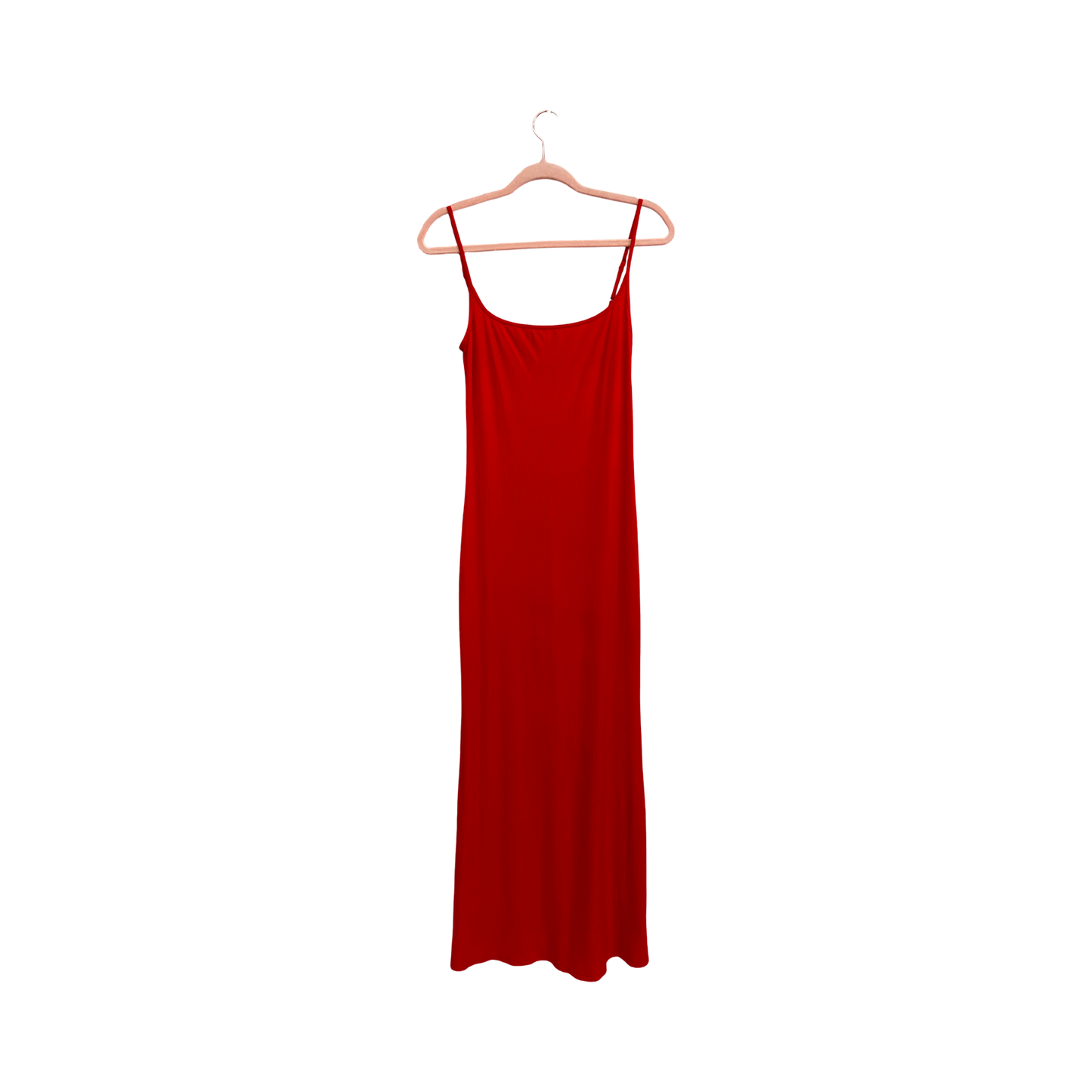 Red Skims Dupe Ribbed Maxi Dress