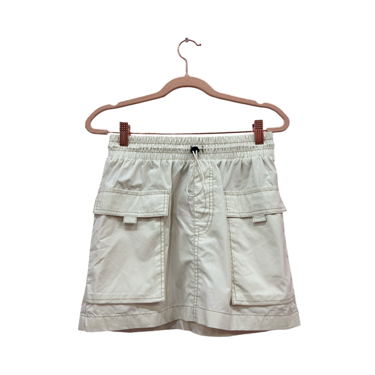 Cream Cargo Skirt