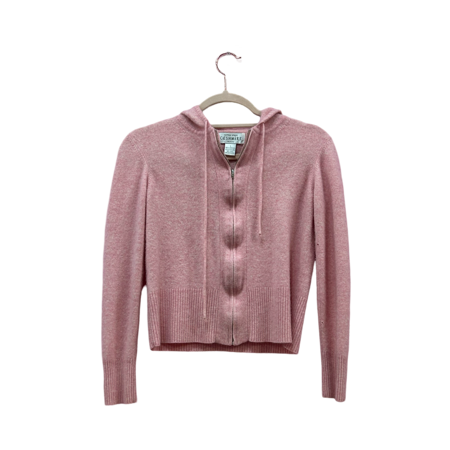 Vintage Cashmere Cropped Baby Pink Jacket