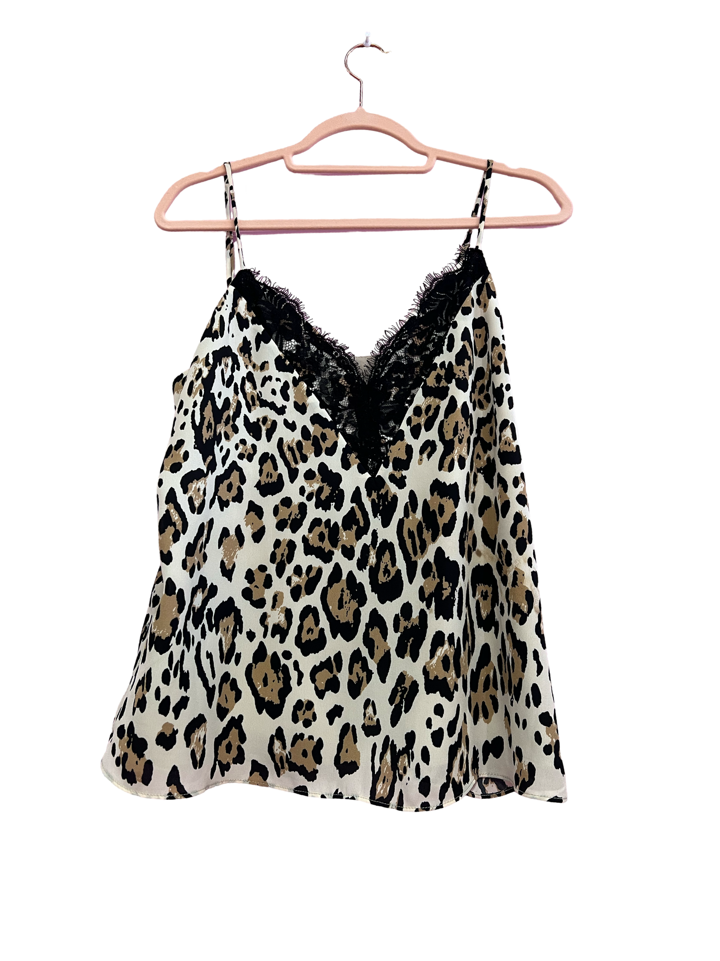 Cheetah Print With Black Lace Detail