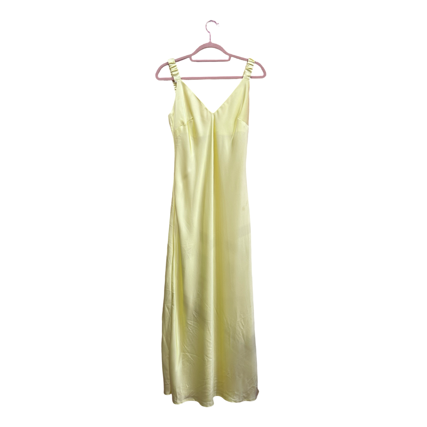 Yellow Silk Summer Dress