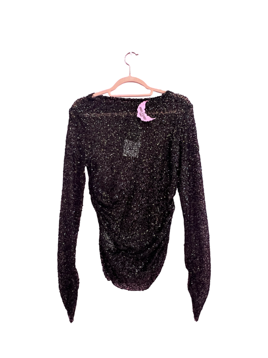 Zara Mesh Sequin Long Sleeve