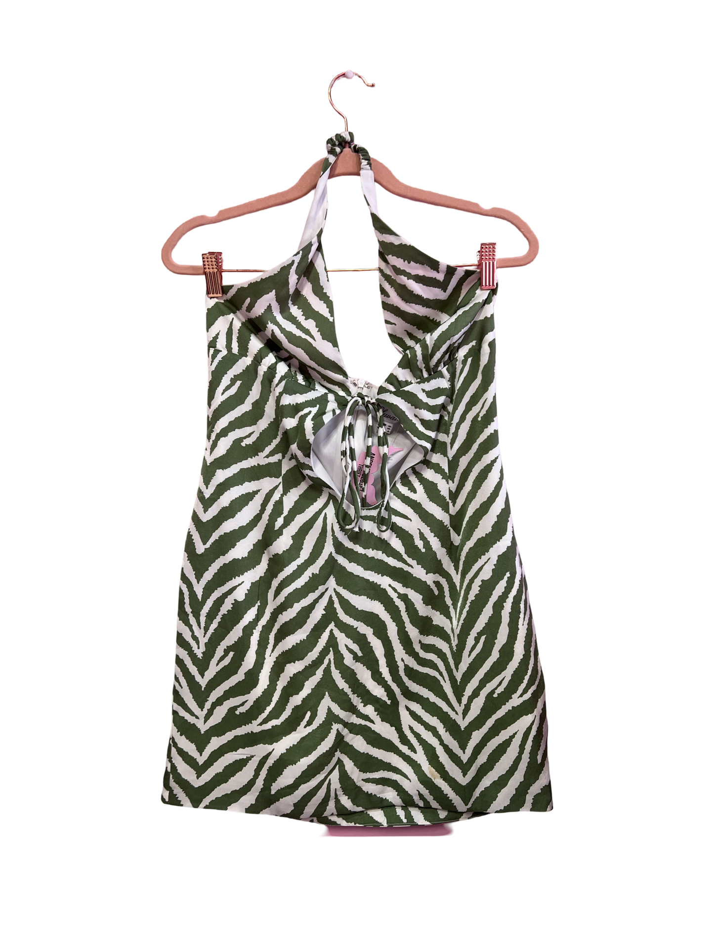 Luvalot Halter Zebra Print Dress